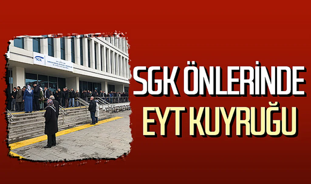 Samsun'da SGK Önlerinde EYT Kuyruğu