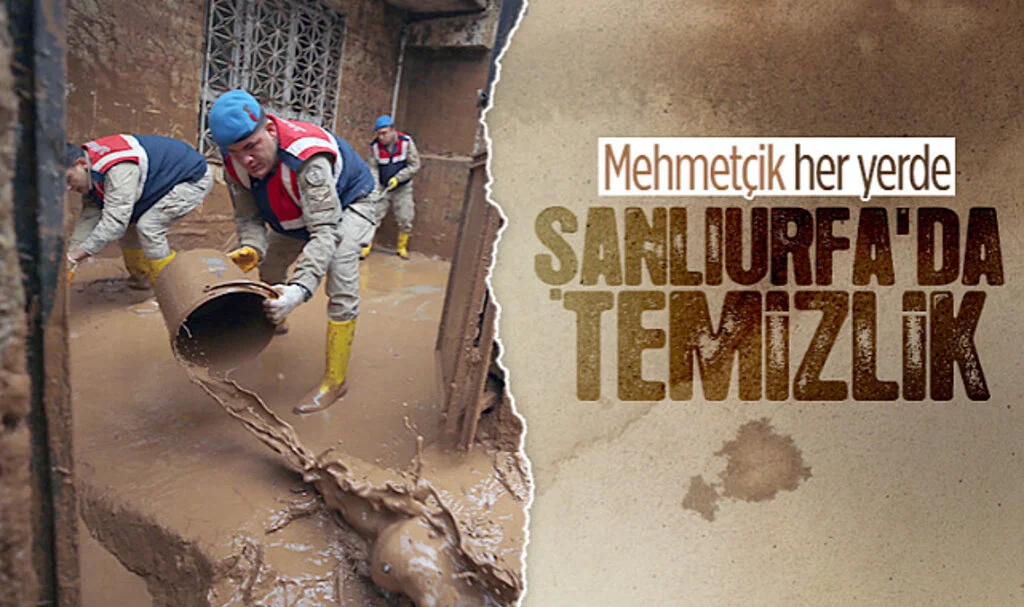 Şanlıurfa Selin İzlerinden Arındırılıyor! Askerler Çalışmalara Destek Veriyor