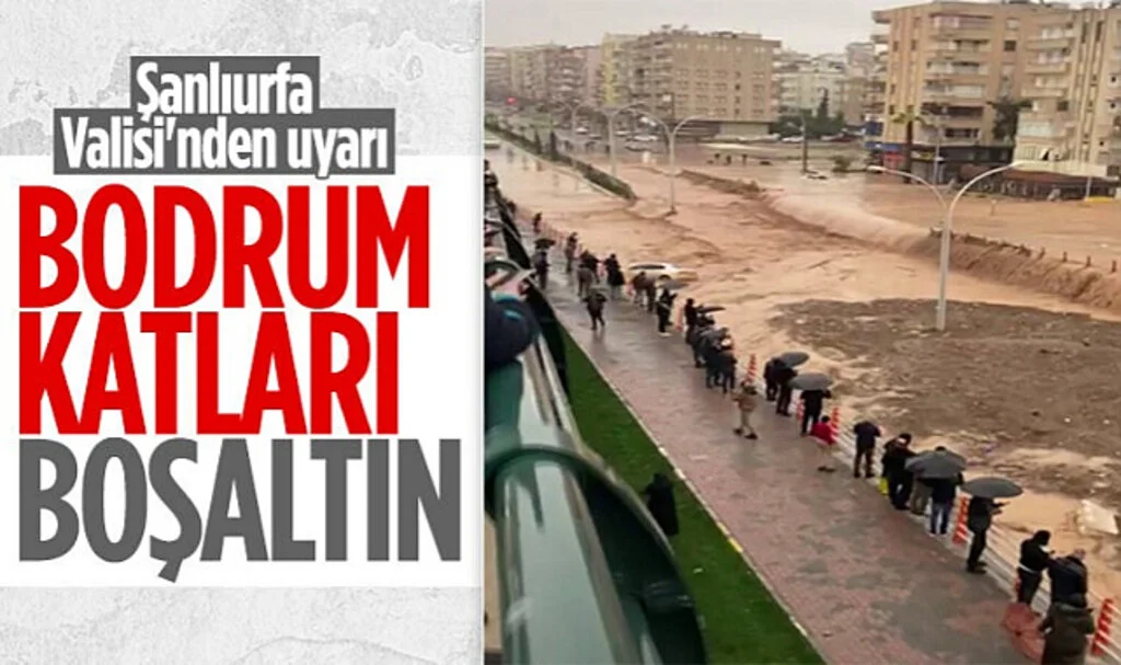 Şanlıurfa'yı Sel Vurdu! Bodrum Katta Yaşayan Vatandaşlara Evleri Boşaltın Uyarısı...