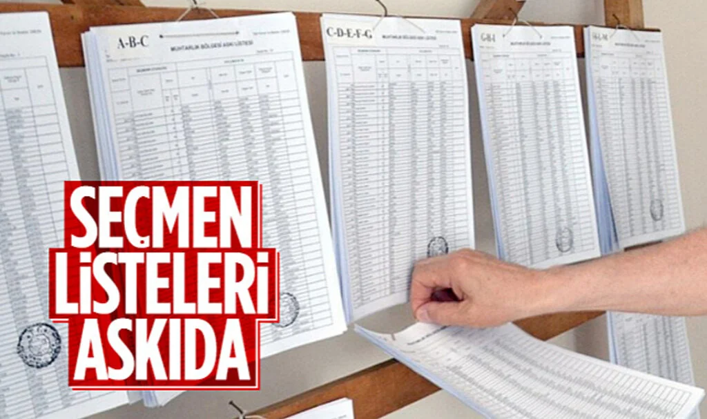 Seçmen Listeleri Türkiye Genelinde Askıda
