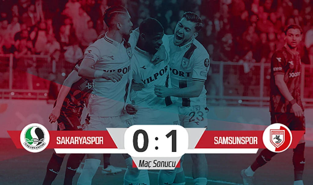Son Dakika! Sakaryaspor: 0 - Samsunspor: 1 (Maç Sonucu)