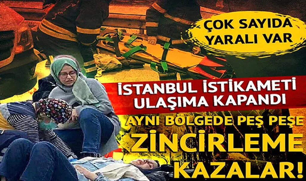 Son dakika | TEM Otoyolunda zincirleme kaza! Çok sayıda yaralı var... İstanbul istikameti ulaşıma kapandı