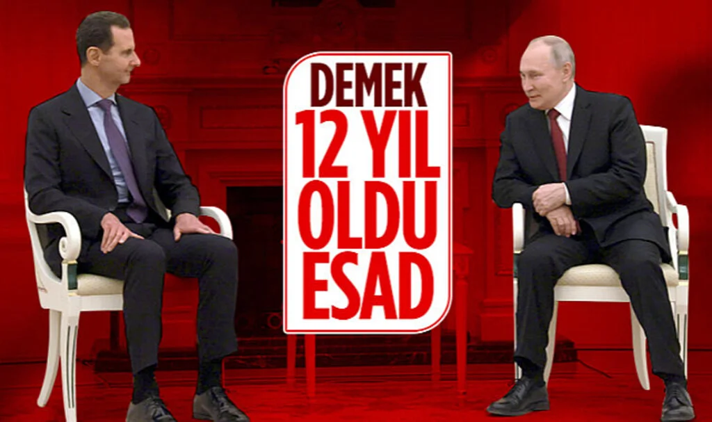Suriye Devlet Başkanı Beşar Esad, Moskova’da Vladimir Putin’le Görüştü