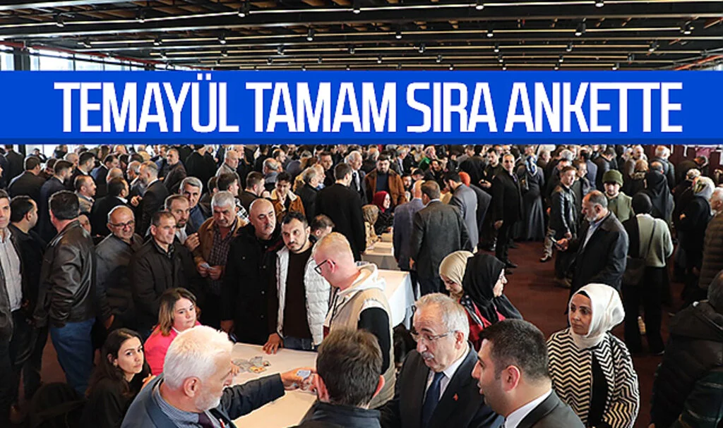 Temayül tamam sıra ankette