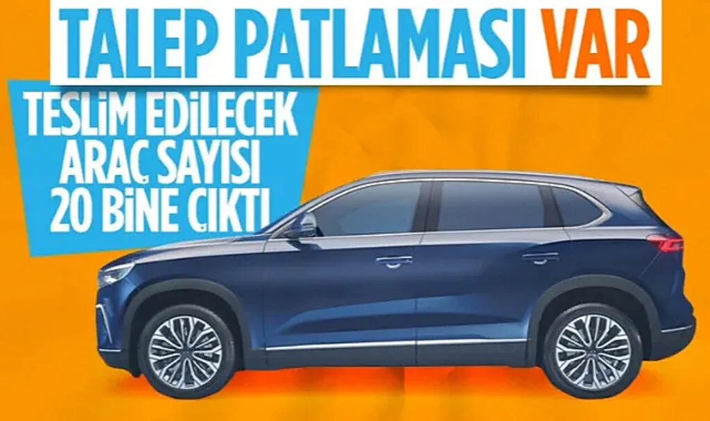 TOGG Araç Sayısını Artırdı! T10X Adedi 12 Binden 20 Bine Çıkarıldı