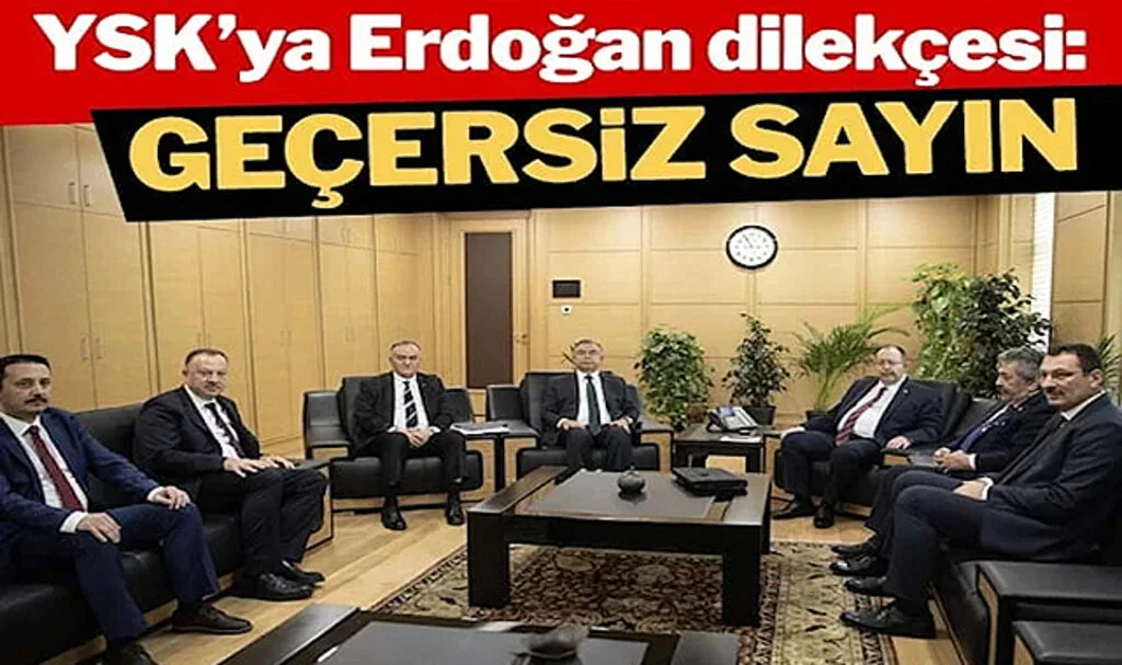 YSK’ya Erdoğan Dilekçesi: Üçüncü Kez Aday Olamaz, Geçersiz Sayın