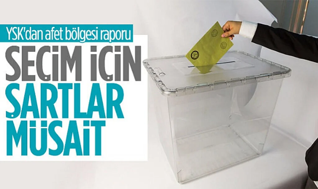 Yüksek Seçim Kurulu, Deprem Bölgesine Yönelik Seçim Raporunu Hazırladı