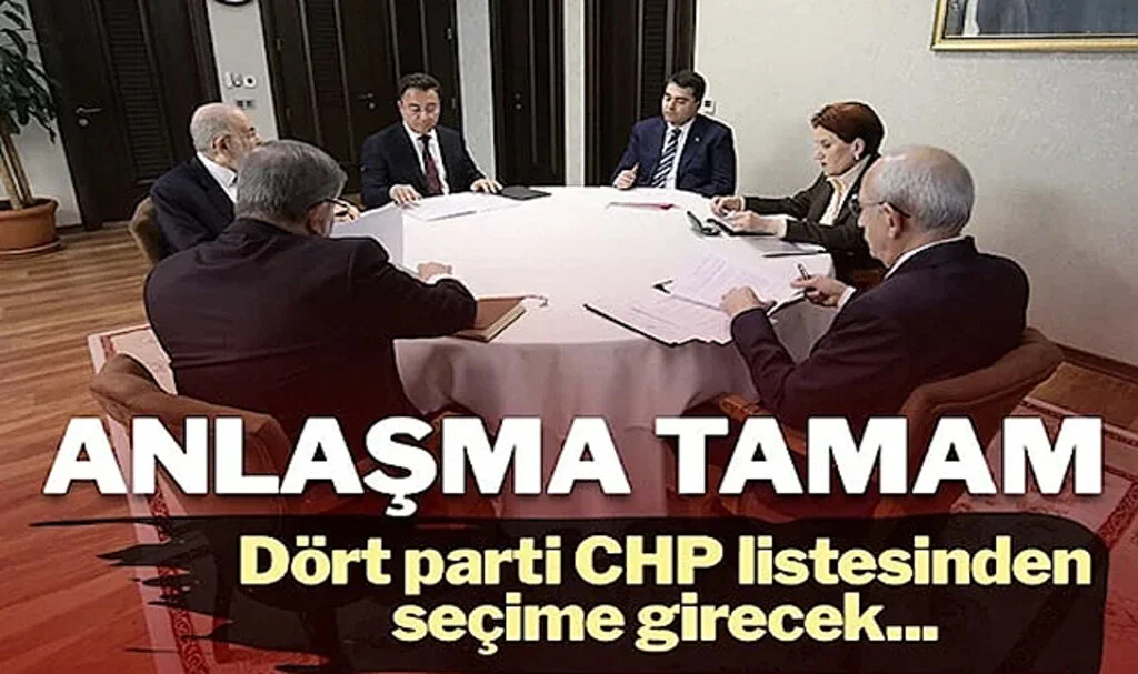 4 Parti CHP Listesinden Seçime Girecek