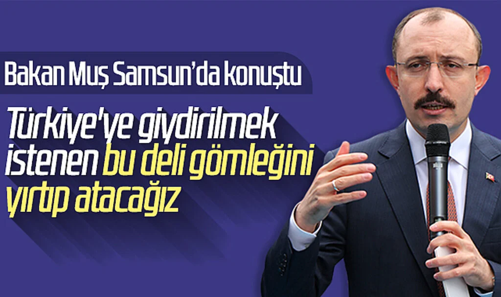 Bakan Mehmet Muş: "Türkiye'ye giydirilmek istenen bu deli gömleğini yırtıp atacağız"