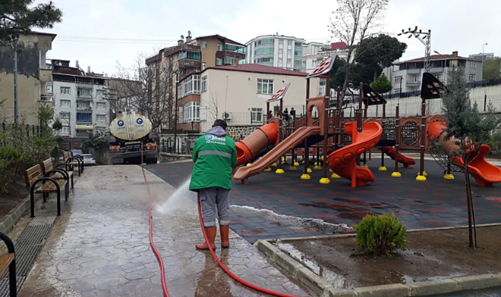 Canik’te bayram temizliği