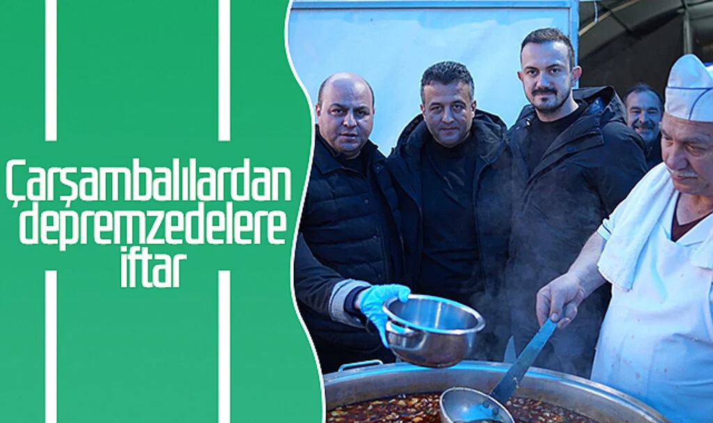 Çarşambalılardan depremzedelere iftar