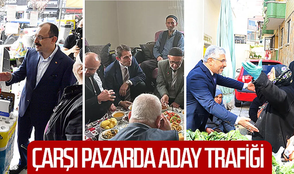 Çarşı Pazar'da aday trafiği