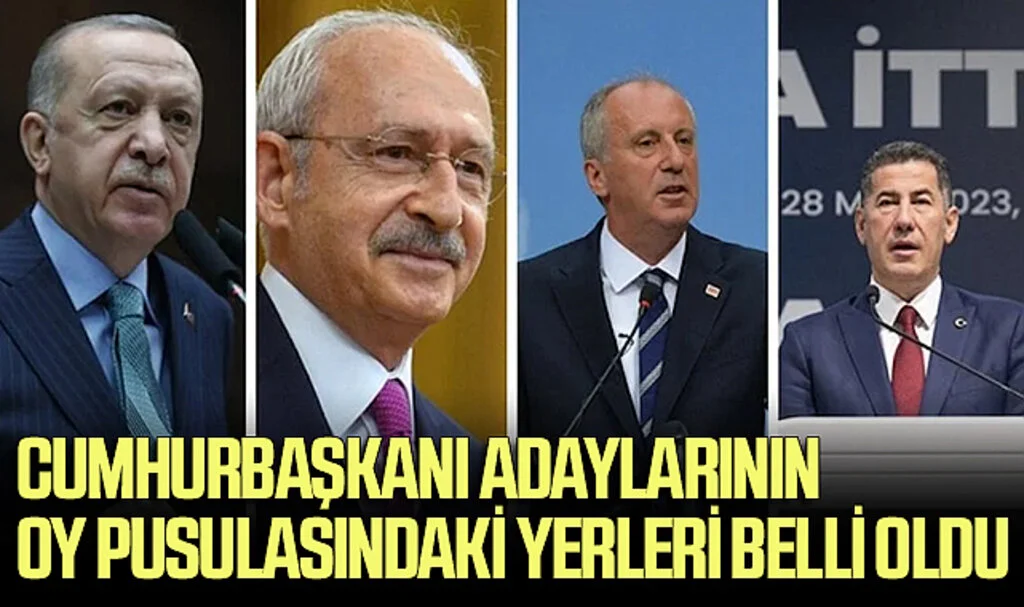 Cumhurbaşkanı Adaylarının Oy Pusulasındaki Yerleri Belli Oldu