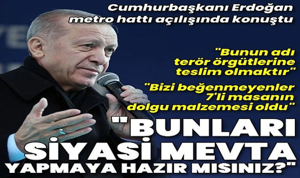 Cumhurbaşkanı Erdoğan'dan Açıklamalar