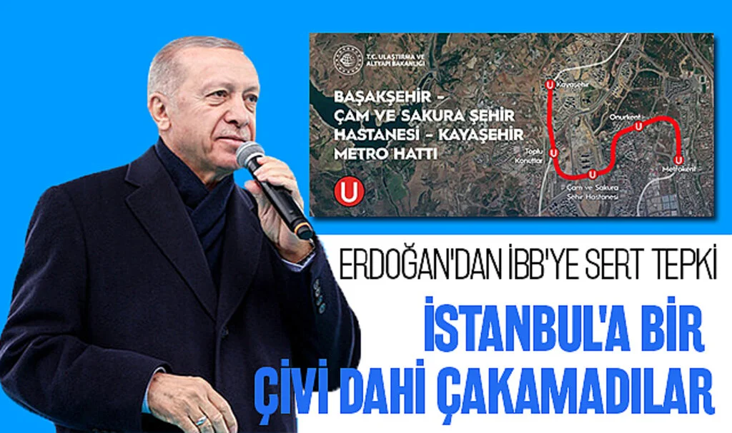 Cumhurbaşkanı Erdoğan'dan İBB'ye Sert Tepki: İstanbul'a Bir Çivi Dahi Çakamadılar