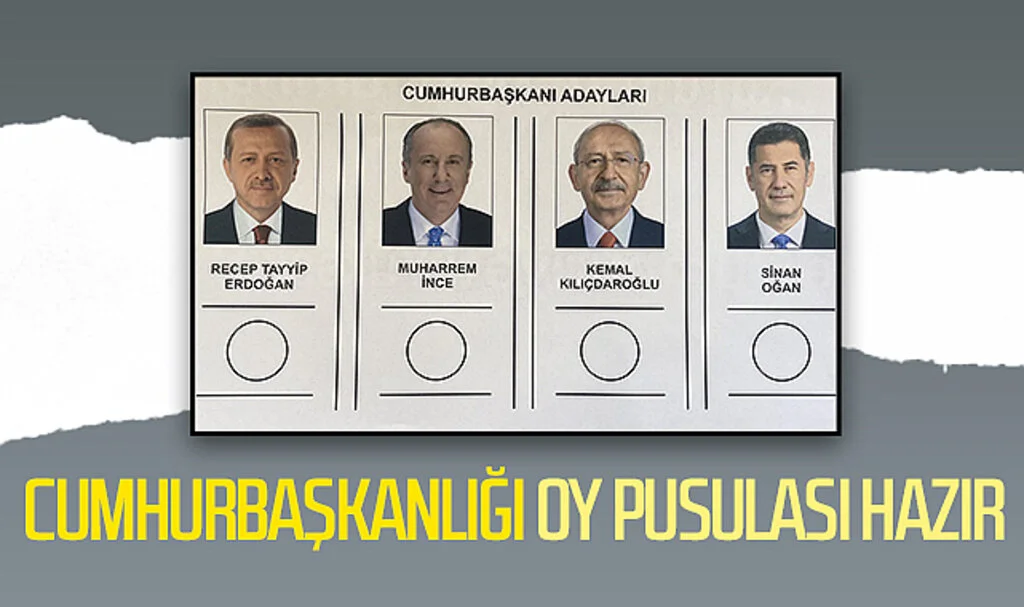 Cumhurbaşkanlığı oy pusulası hazır