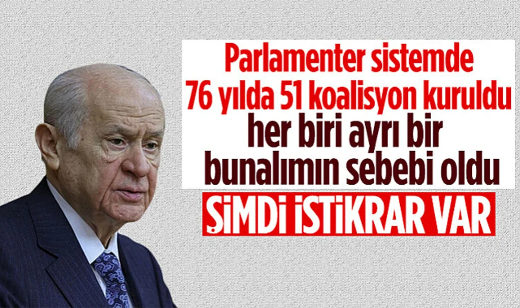 Devlet Bahçeli: Kurulan Her Koalisyon Ayrı Bir Bunalım Sebebi Oldu