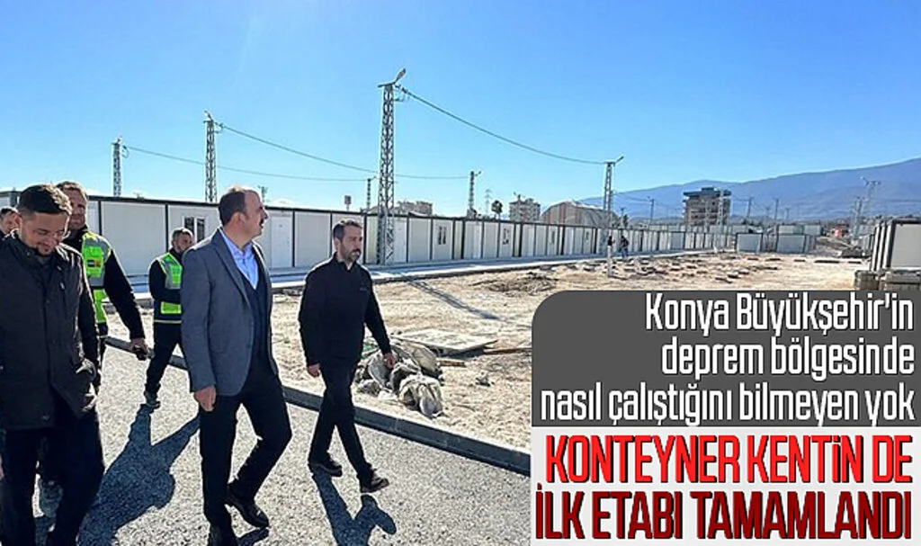 Hatay'ın yaraları sarılıyor! Konya Konteyner Kent'te yaşam başladı: Güvenlik binasından çocuk alanlarına..