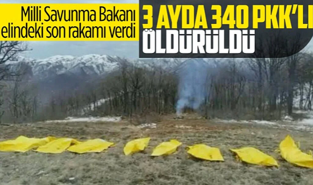 Hulusi Akar Açıkladı! 3 Ayda 340 Terörist Etkisiz Hale Getirildi