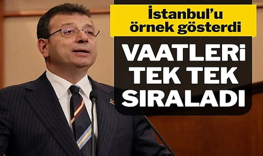 İmamoğlu: İstanbul’daki Gibi Türkiye’de de İsraf Düzenine Son Vereceğiz