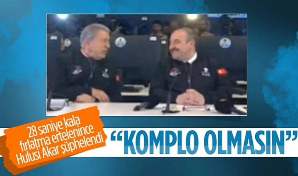 İMECE'nin Fırlatma Töreninde Hulusi Akar ve Mustafa Varank Arasındaki Diyalog