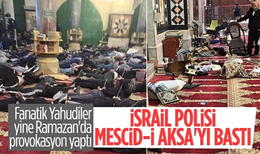 İsrail Polisinden Mescid-i Aksa'ya Baskın: Çok Sayıda Filistinli Yaralandı