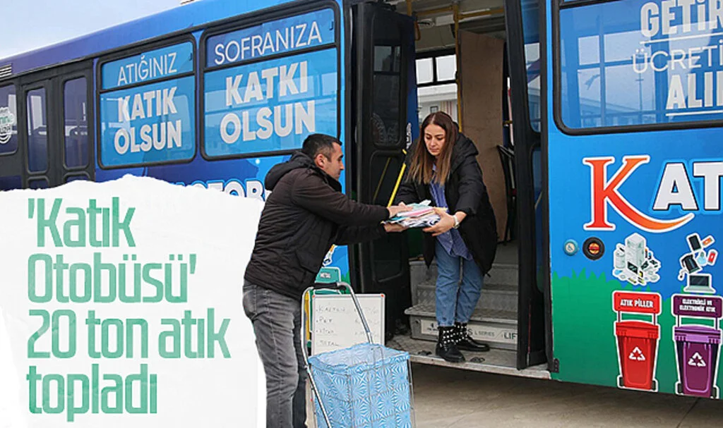 'Katık Otobüsü' 20 Ton Atık Topladı