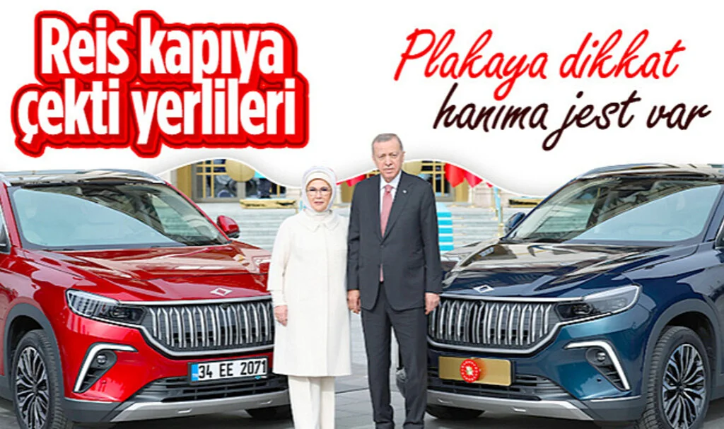 Külliye'ye Çekilen Togg'lar Cumhurbaşkanı Erdoğan'a Teslim Edildi