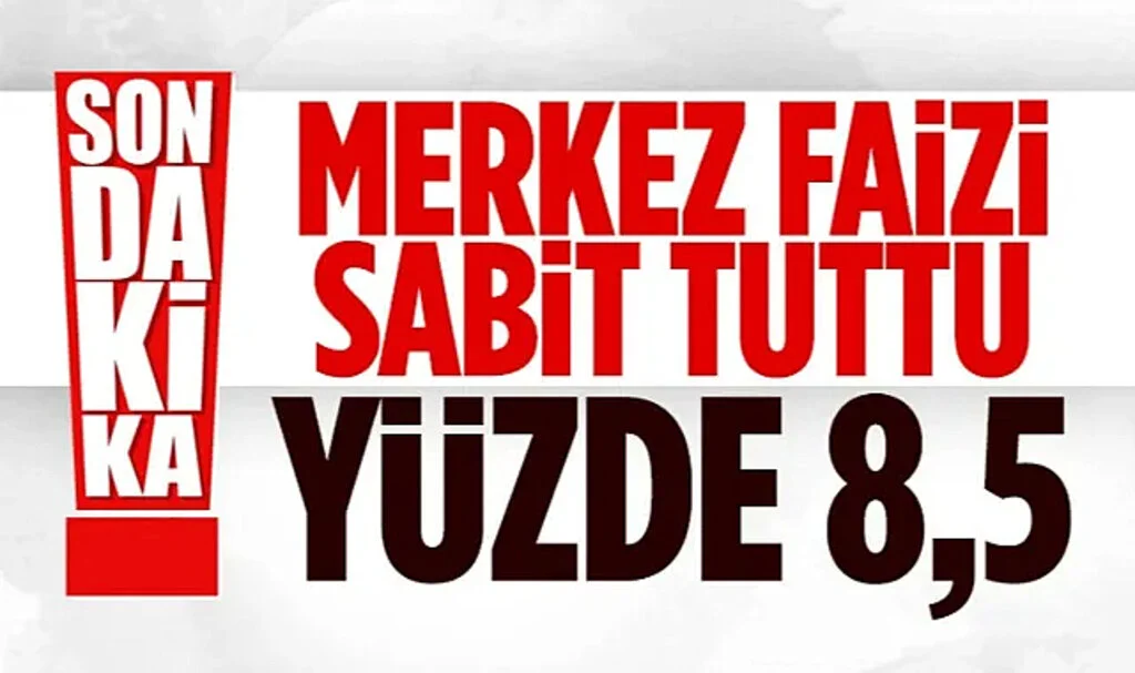 Merkez Bankası Politika Faizini Nisanda Yüzde 8,5’te Sabit Tuttu