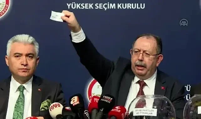 Oy Pusulası İçin Kura Çekildi! İttifak ve Siyasi Partilerin Yerleri Belli Oldu