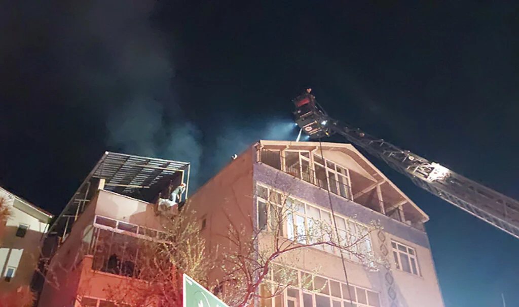 Samsun'da Baca Yangını Hasara Neden Oldu