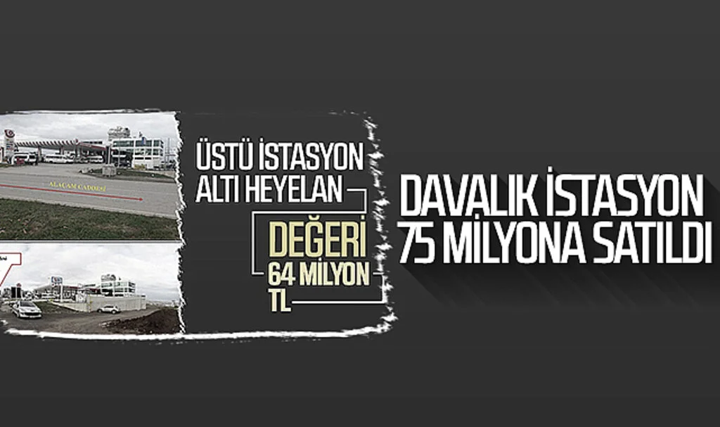 Samsun'da davalık istasyon 75 milyona satıldı