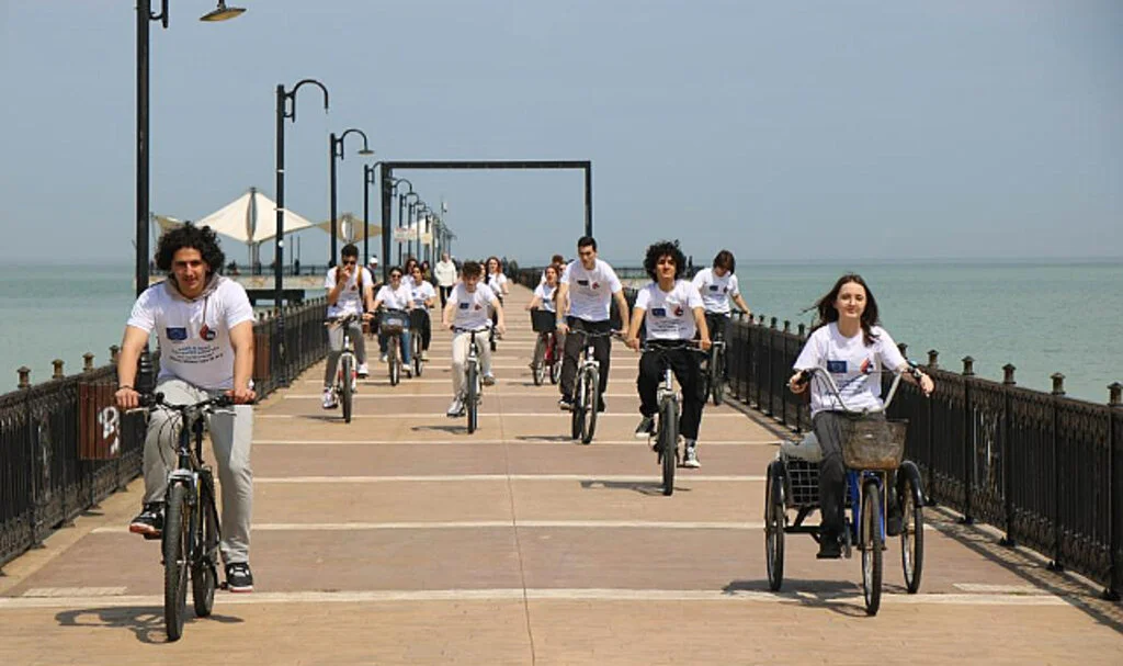 Samsun’da Romanyalı Öğrenciler ile Türk Öğrenciler, Dünya Mirası İçin Pedal Çevirdi