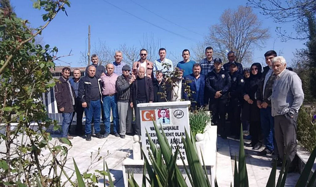 Samsun'da Şehit Polis Kabri Başında Anıldı