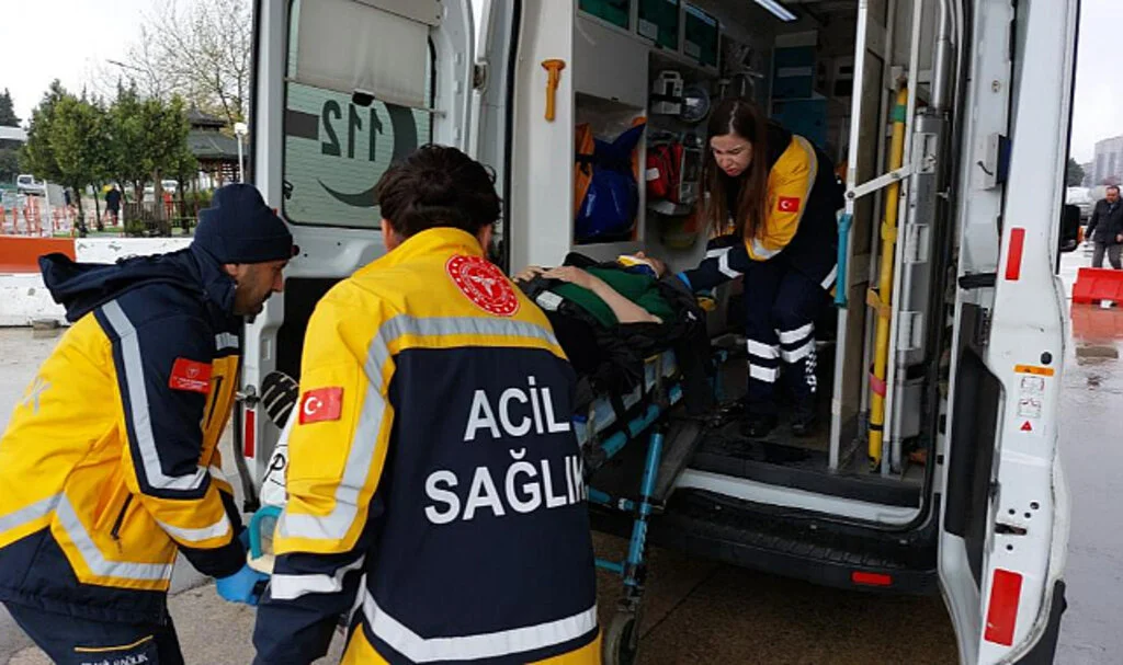 Samsun'da Trafik Kazası: 1 Yaralı