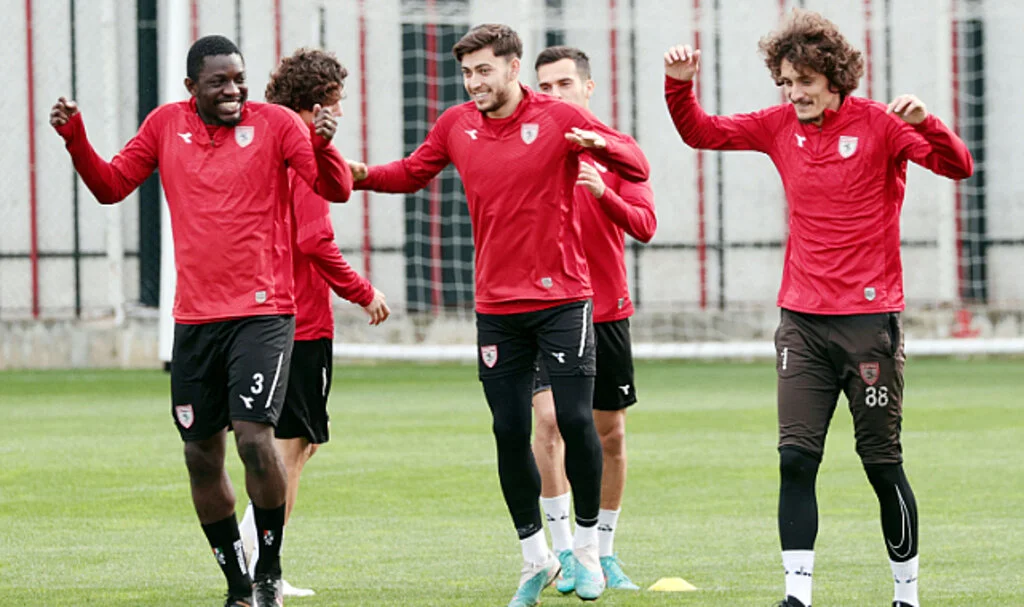 Samsunspor'da keyifli idman