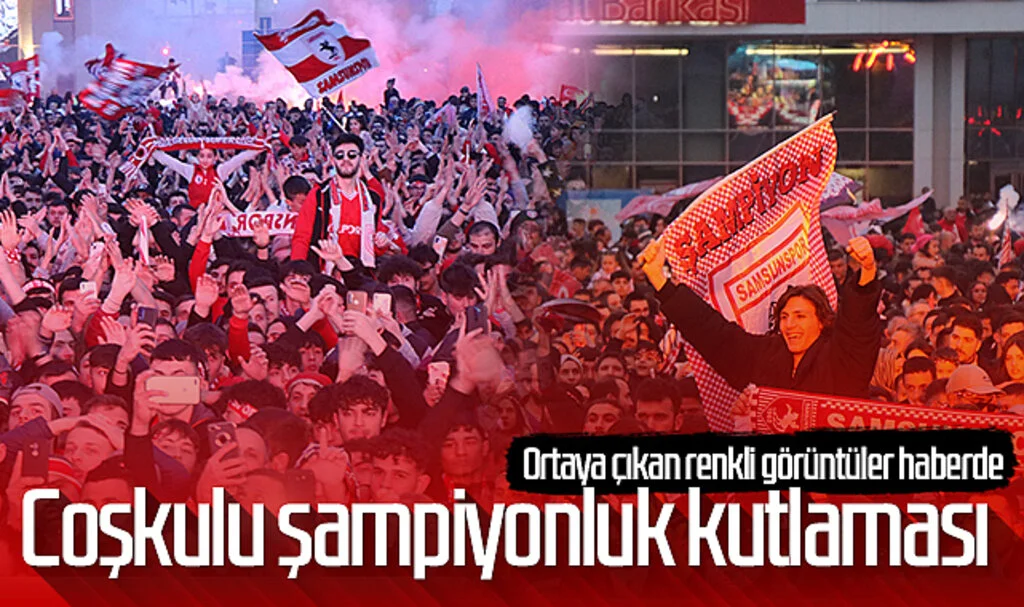 Samsunspor'dan Coşkulu Şampiyonluk Kutlaması