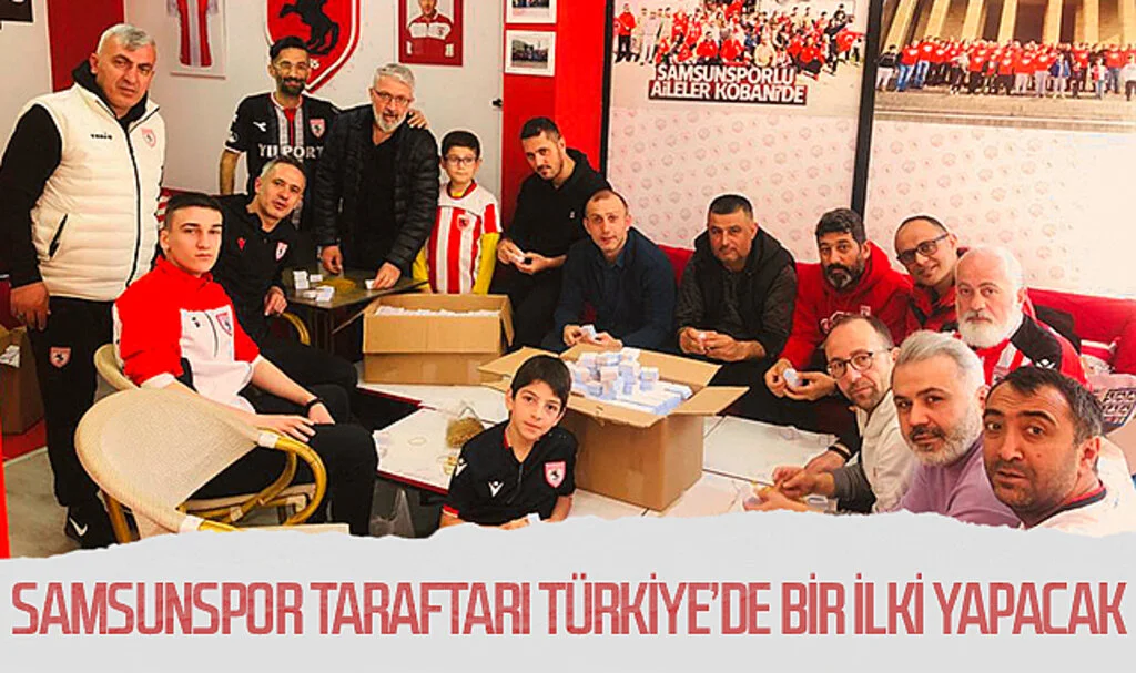 Samsunspor taraftarı Türkiye'de bir ilki yapacak