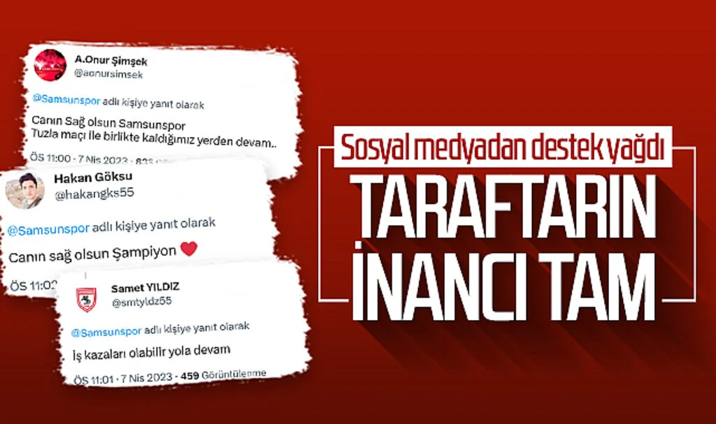 Samsunspor taraftarının inancı tam
