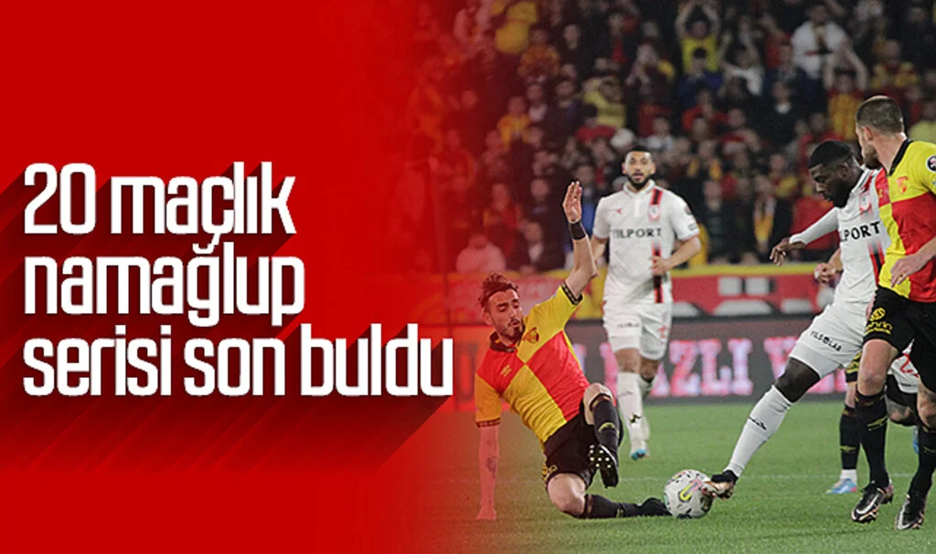 Samsunspor'un 20 maçlık namağlup serisi son buldu