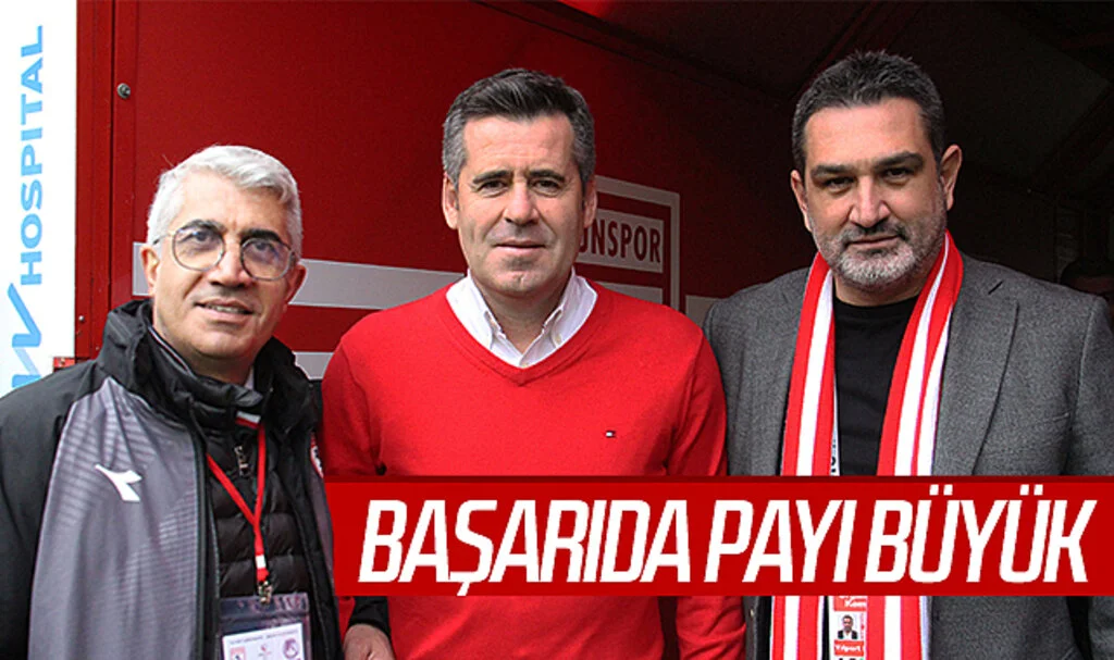 Samsunspor'un başarısında payı büyük