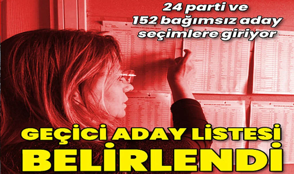 Son Dakika Haberi YSK Geçici Aday Listesini Yayınladı