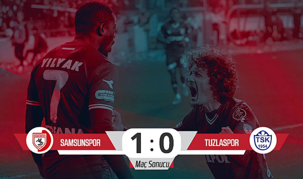 Son Dakika! Samsunspor: 1 - Tuzlaspor: 0 (Maç Sonucu)