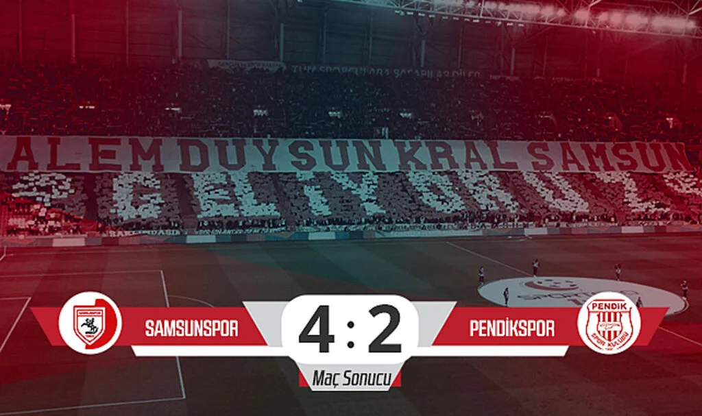 Son Dakika! Samsunspor: 4 - Pendikspor: 2 (Maç Sonucu)