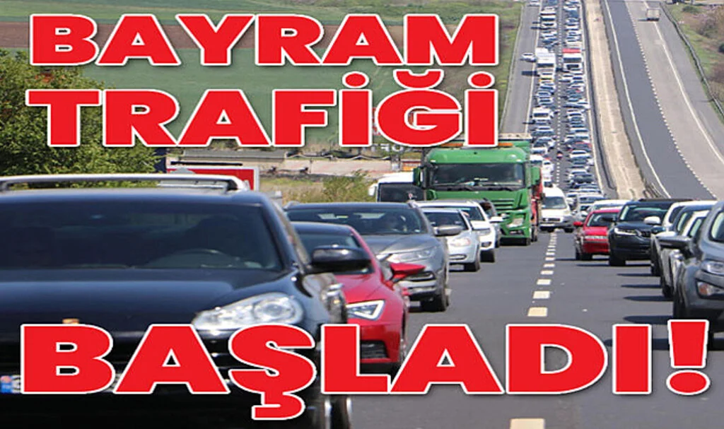 Tekirdağ-İstanbul Kara Yolunda Bayram Tatili Yoğunluğu
