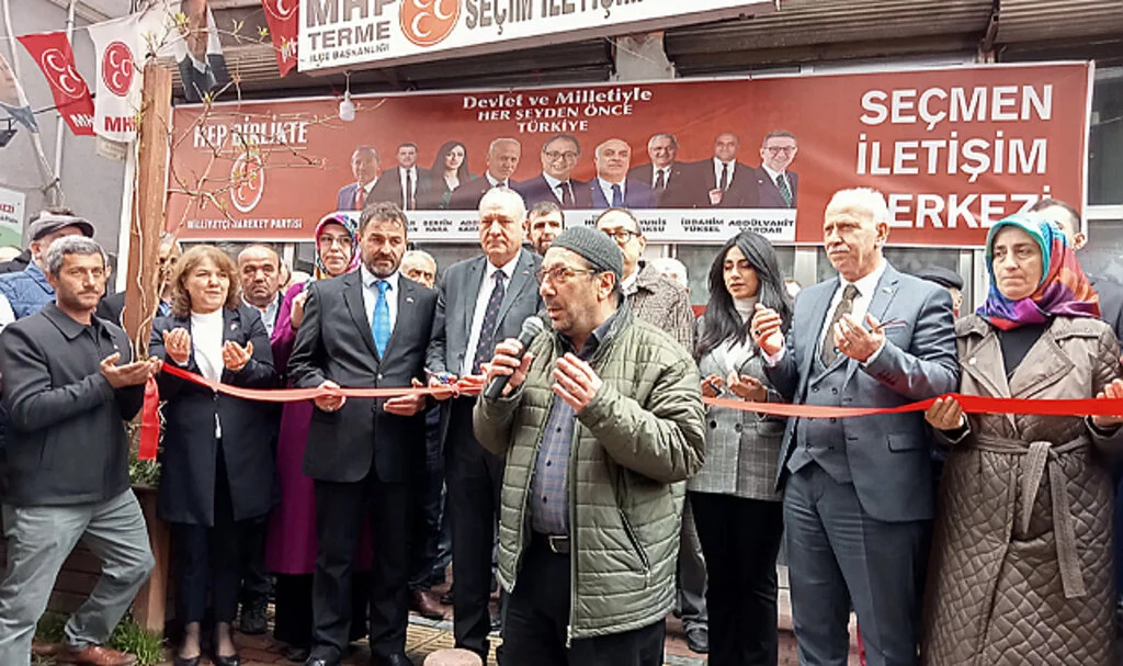 Terme'de İki Partinin Seçim Koordinasyon Merkezi Açıldı 