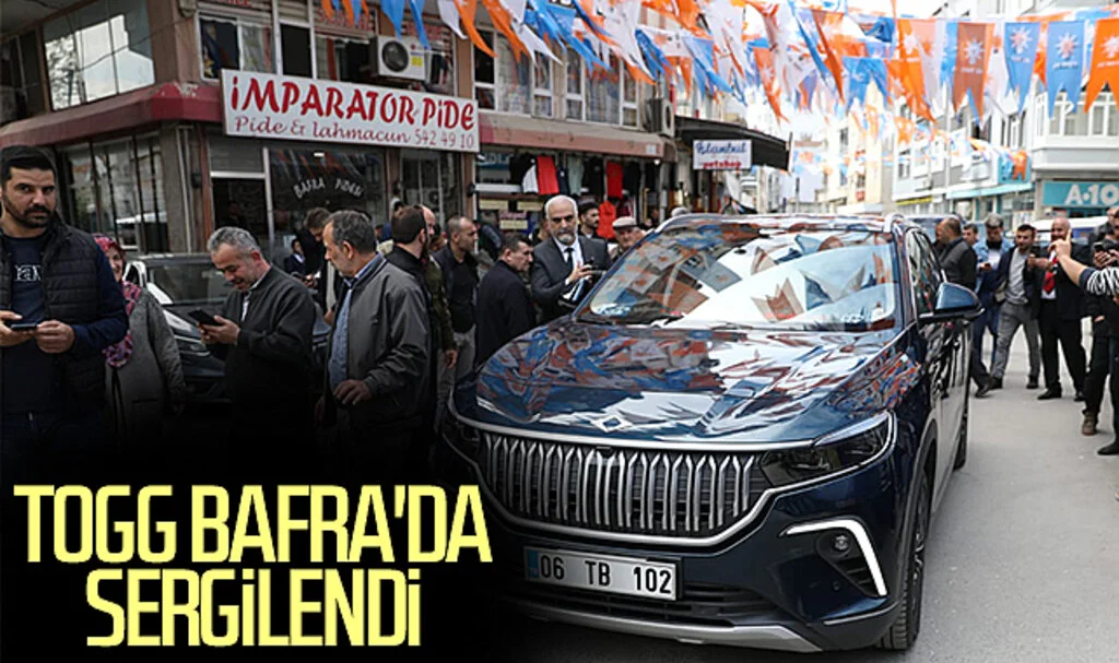 Togg Bafra'da sergilendi