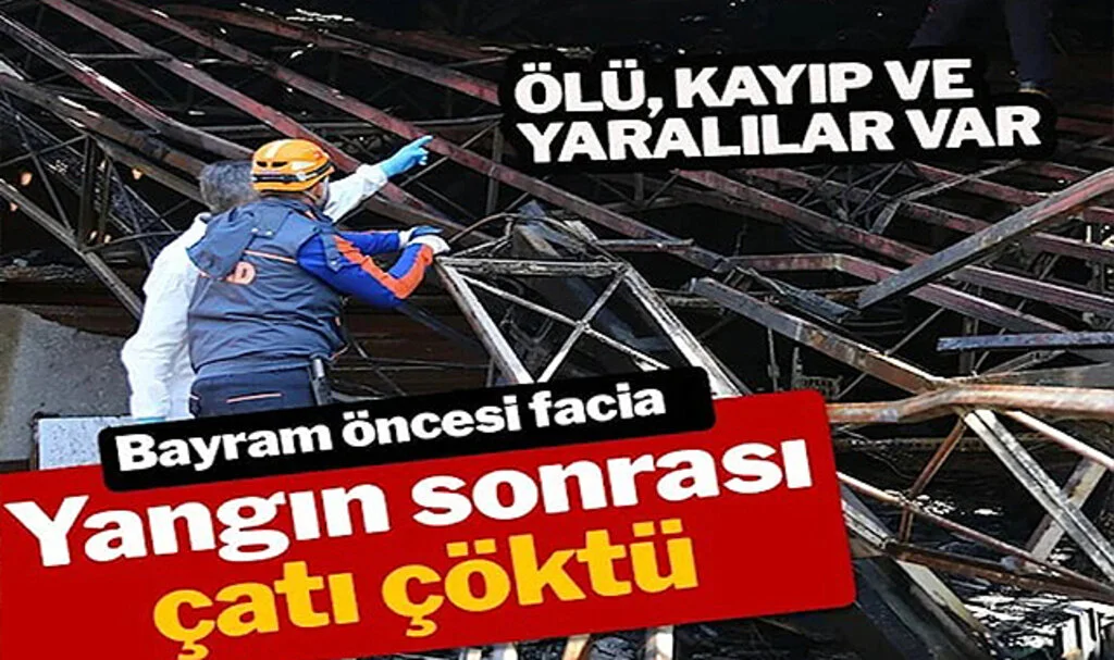 Yangın Sırasında Tavan Çöktü: Biri İtfaiye Eri Dört Kişi Öldü