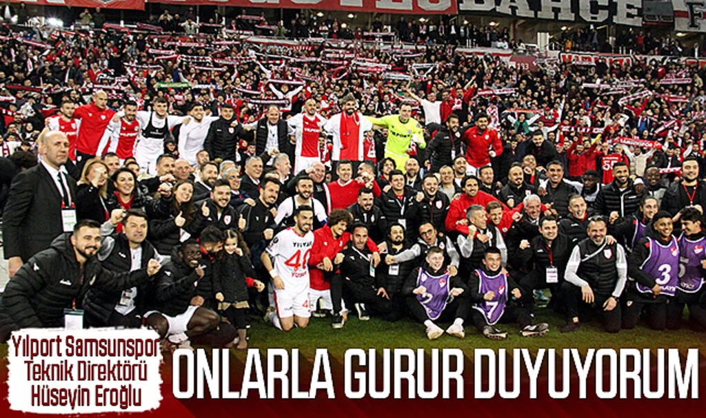  Yılport Samsunspor Teknik Direktörü Hüseyin Eroğlu: Onlarla Gurur Duyuyorum