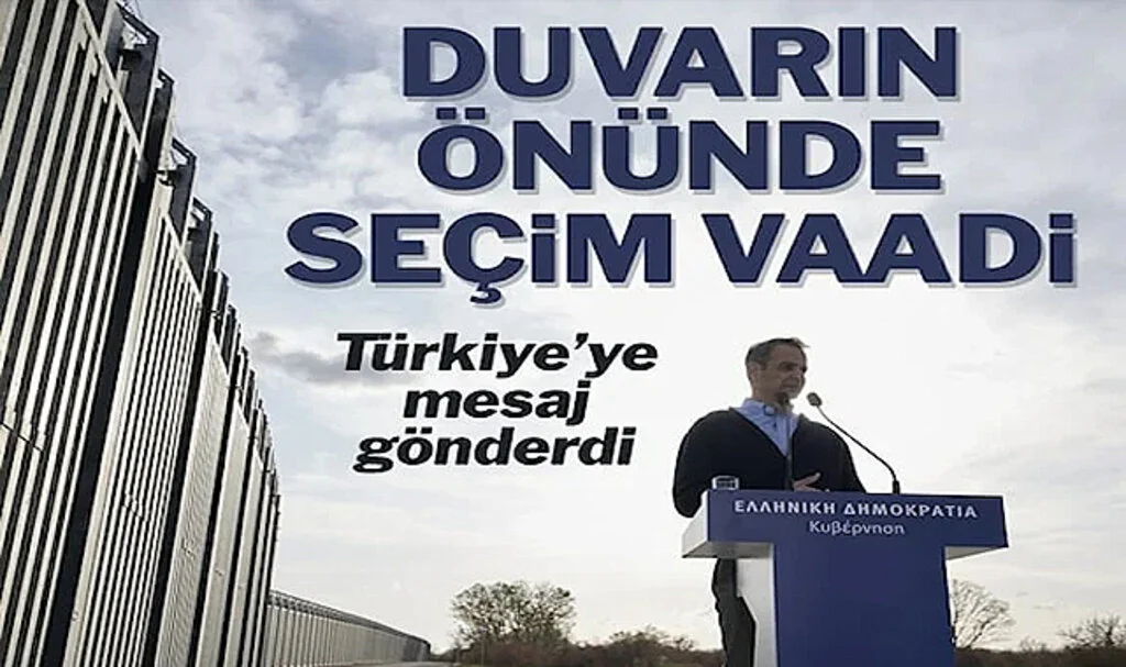 Yunan Başbakan, Seçim Konuşmasını Türkiye Sınırındaki Duvar Önünde Yaptı